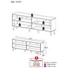 Rack Tv 75" Retrô Jazz Multimóveis V1017