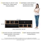 Rack Tv 75" Suspenso Com Nichos Jazz Multimóveis V1021