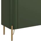 Rack Tv 85 Pol 260cm 4 Portas Lisas Blen Musgo/dourado I06 -