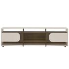 Rack Tv 86 Pol 220cm Com 2 Portas Reno Off White/pinho A09 -
