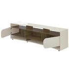 Rack Tv 86 Pol 220cm Com 2 Portas Reno Off White/pinho A09 -