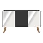 Rack Tv Até 32 Polegadas 3 Portas Retrô Com Espelhos Multimóv