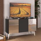 Rack Tv Até 32 Polegadas 3 Portas Retrô Com Espelhos Multimóv