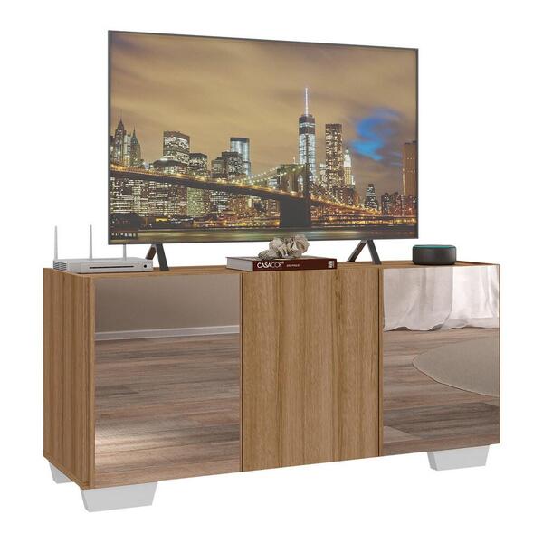 Rack Tv Até 32 Polegadas Com Espelhos 3 Portas Multimóveis Mp