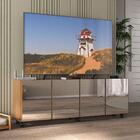 Rack Tv Até 50 Polegadas 4 Portas Com Rodízios E Espelhos Mul