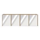 Rack Tv Até 50 Polegadas 4 Portas Suspenso Com Espelhos Multi