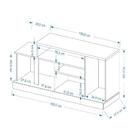 Rack Tv Até 50 Polegadas Alabama Para Sala Freijó E Cinza