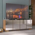 Rack Tv Até 50 Polegadas Com Espelhos 4 Portas Multimóveis Mp