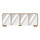 Rack Tv Até 50 Polegadas Com Espelhos 4 Portas Multimóveis Mp