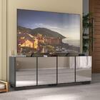 Rack Tv Até 50 Polegadas Com Espelhos 4 Portas Multimóveis Mp