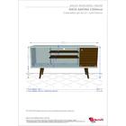 Rack Tv Até 55" 1 Porta Safira Móveis Bechara Off/cin/rip