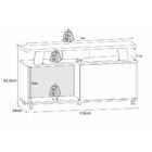 Rack Tv Até 55" Com 1 Porta E Rodízios Multimóveis Cr45217