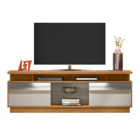 Rack Tv Até 70' Com Espelho Amsterdã Tauari Off-white