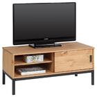 Rack Tv Bancada 32 Polegadas Madeira 1 Portas 2 Prateleiras S