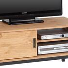 Rack Tv Bancada 32 Polegadas Madeira 1 Portas 2 Prateleiras S