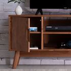 Rack Tv Bancada 40 Polegadas Madeira 2 Portas 2 Nichos Tivoli