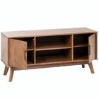 Rack Tv Bancada 40 Polegadas Madeira 2 Portas 2 Nichos Tivoli