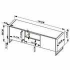 Rack Tv Multifuncional 2 Prateleiras Em Mdf - Hanover Branco
