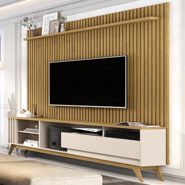 Rack Veneto Wood Com Painel Para Tv Até 72 Polegadas Vênus 1.