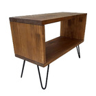 Rack Vintage 25 - Tábuas De Madeira Com Hairpin Legs De Ferro