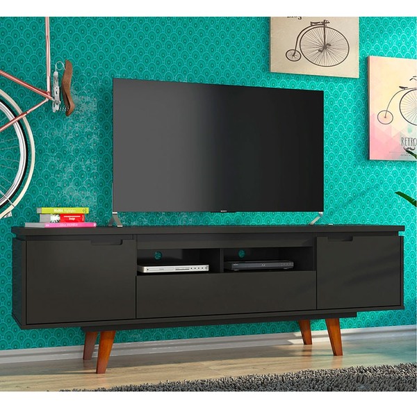 Rack Vintage Canadá Preto 160 Cm | Leroy Merlin