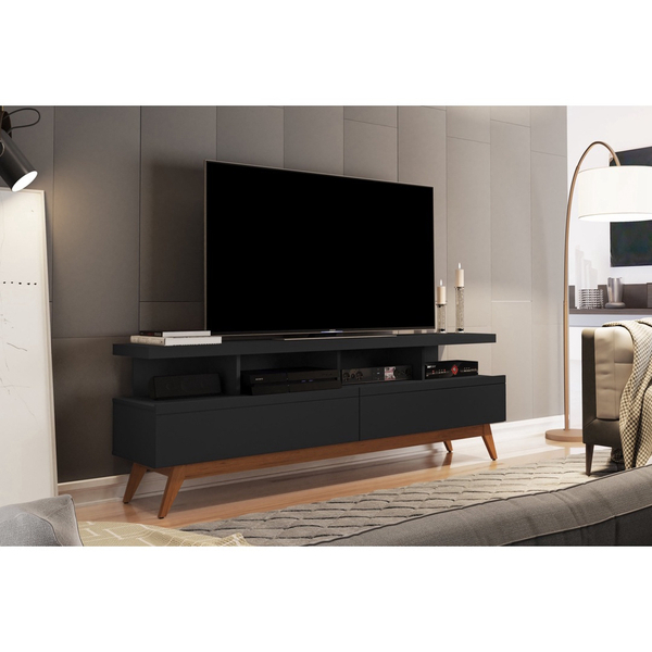 Rack Vivare 1.6 Wood Black - Giga Móveis