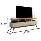 Rack Vivare 1.6 Wood Off White/Nature - Germai Móveis