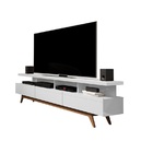 Rack Vivare 1.8 Wood Branco Acetinado – Giga Móveis