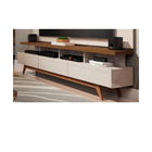 Rack Vivare 1.8 Wood Off White/Freijó – Germai Móveis