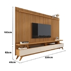 Rack Vivare 2.2 Wood Com Painel Para Tv Até 75 Polegadas Vers