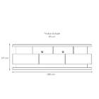 Rack Vivare Branco Branco 180 Cm