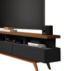 Rack Vivare Wood Para Tv Até 72" Black Freijó