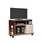 Rack Vivax Tv 26 100cm 1 Porta Nature Off White Tana Decor