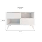 Rack Vivva Branco  90 Cm