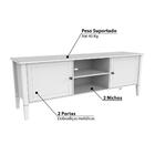 Rack Vogue Com 2 Portas E 2 Nichos - Branco