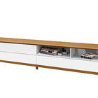 Rack Wall 2.18 Branco/nature - Tebarrot Móveis