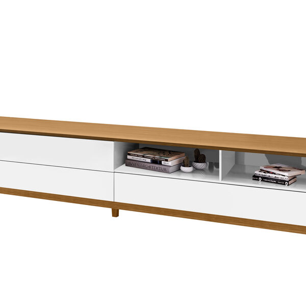 Rack Wall 2.18 Branco/nature - Tebarrot Móveis