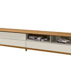 Rack Wall 2.18 Off White/nature - Tebarrot Móveis