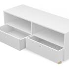 Rack Xis 120cm com Gavetas Branco - Veromobili