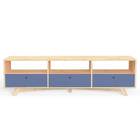 Rack Xis 180cm com Gavetas Azul Petróleo - Veromobili