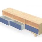 Rack Xis 180cm com Gavetas Azul Petróleo - Veromobili