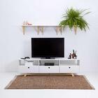 Rack Xis 180cm Com Gavetas - Branco