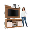 Rack Yara Com Painel Para Tv Maia Até 47 Polegadas Natura E O
