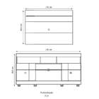 Rack Yara Com Painel Para Tv Maia Até 47 Polegadas Natura E O