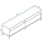 Rack Zaire Branco 180 Cm