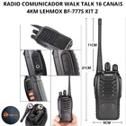 Radio Comunicador Walk Talk 16 Canais 4km Lehmox Bf-777s Kit