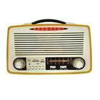 Radio Em Madeira Bluetooth Retro Mp3 Caixa De Som Usb 4 Banda