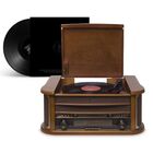 Radio Toca Discos Vitrola Retro Opera Bt Bluetooth Rádio Cd U