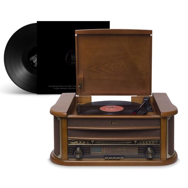 Radio Toca Discos Vitrola Retro Opera Bt Bluetooth Rádio Cd U
