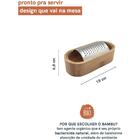 Ralador De Mesa Com Recipiente Em Bambu Oikos Marrom